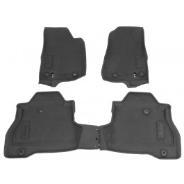 Mopar All Weather Rubber Mats Kit Of Four For Front And Rear Black