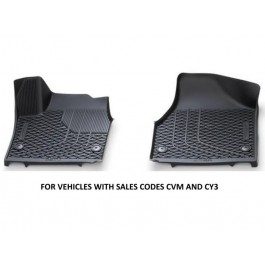 Mopar Rubber Floor Mats Set Of Two Front Mats Black With Chrysler
