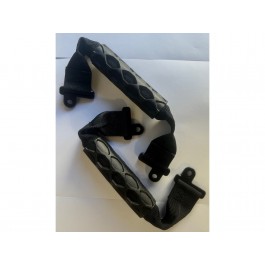 Mopar Front Grab Handles Set Of Two Black With Jeep Grille Logo