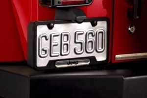 OEM Jeep Wrangler JK License Plate Frame | Mopar Online Parts