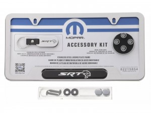 Dodge Challenger License Plate Frame - Genuine Mopar Triple Chrome Finish