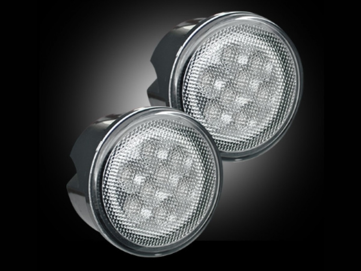 RECON Round Front Turn Signal Lenses LED 264134CL Mopar Online Parts