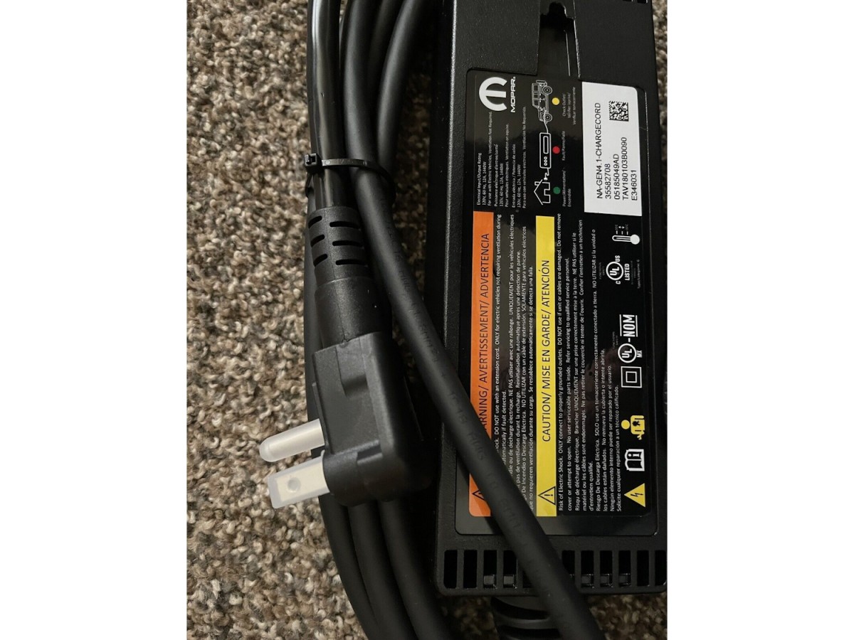 Genuine Mopar Level 1 Vehicle Charger For 4xe OE Replacement 120V