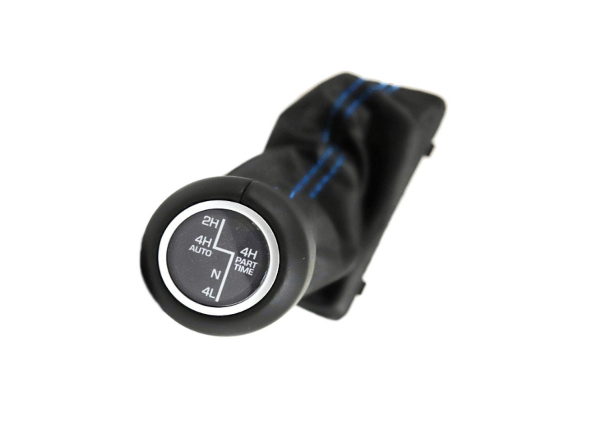 Authentic Mopar 4xe Transfer Case & Shift Knob Boot Black Leather