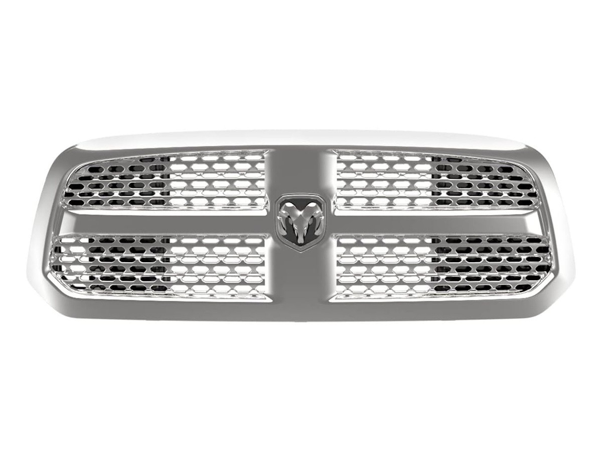 Mopar Grille Chrome With Rams Head Emblem From Laramie Edition
