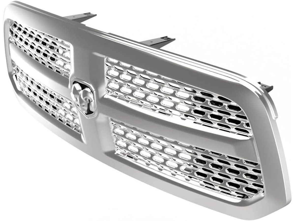 Mopar Grille Chrome With Rams Head Emblem From Laramie Edition