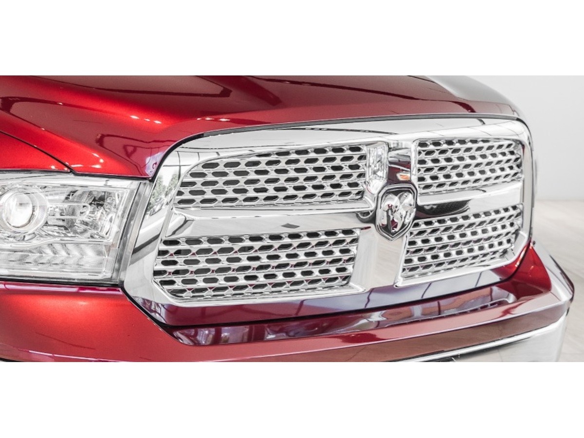 Mopar Grille Chrome With Rams Head Emblem From Laramie Edition