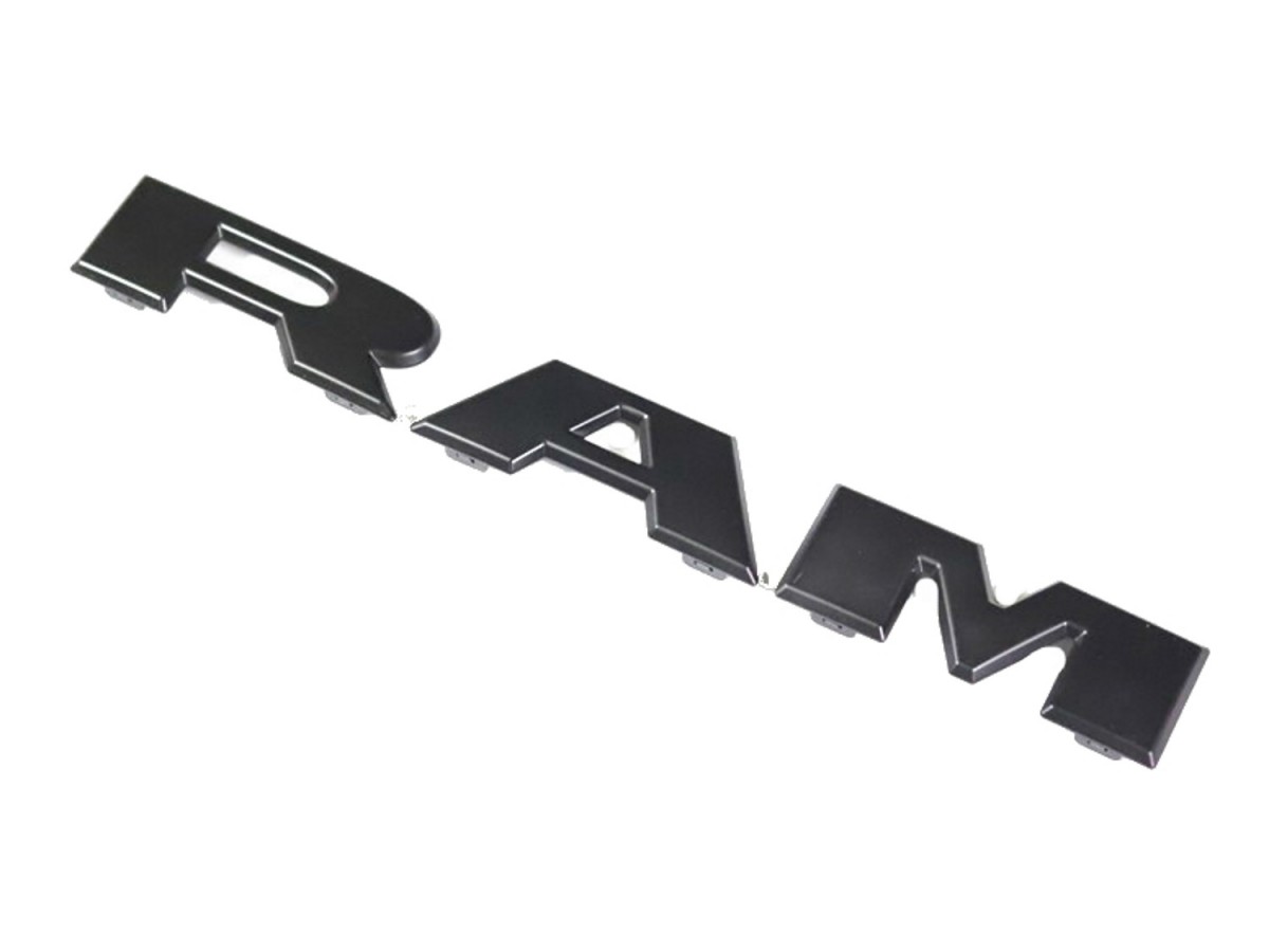 thumbnail image 2 of Mopar Matte Black Grille Letters Nameplate For Dodge Ram 1500 (2019) - OEM 68298470AA 2 of 3