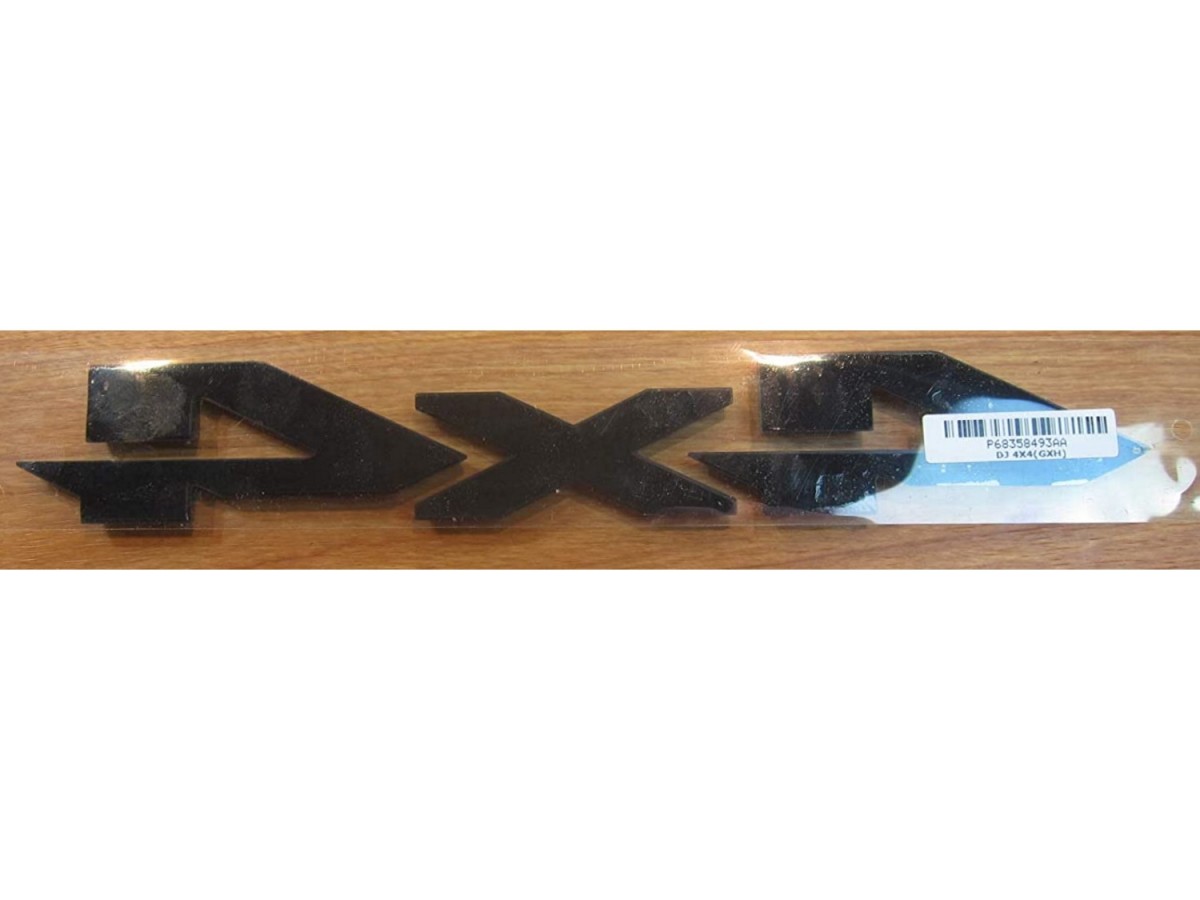た*ー様 あ Mopar Black 4x4 Tailgate Emblem - 68358493AA | Mopar Online Parts