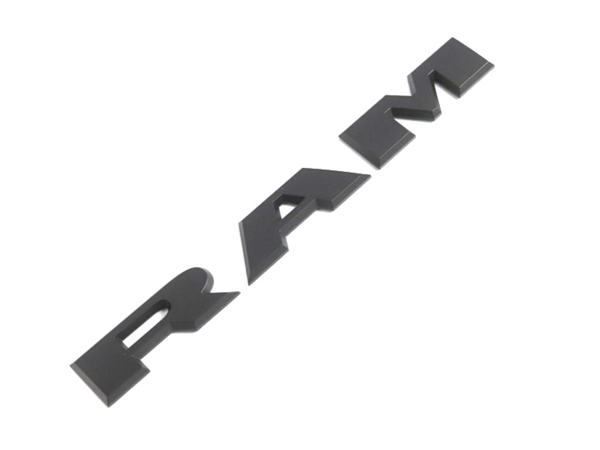 Mopar RAM Door Emblem Matte Black Driver Side - 68366991AB | Mopar