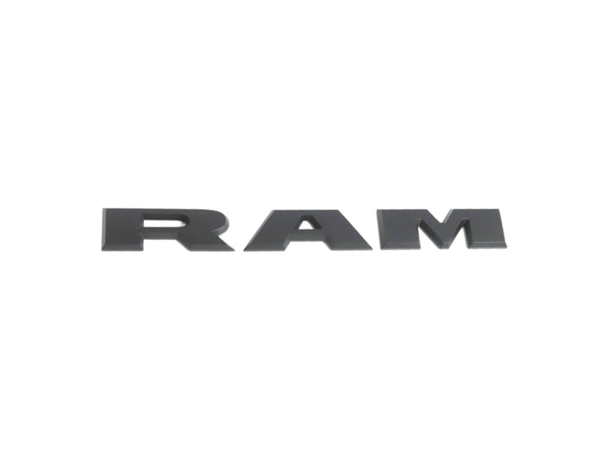 Mopar RAM Door Emblem Matte Black Driver Side - 68366991AB | Mopar