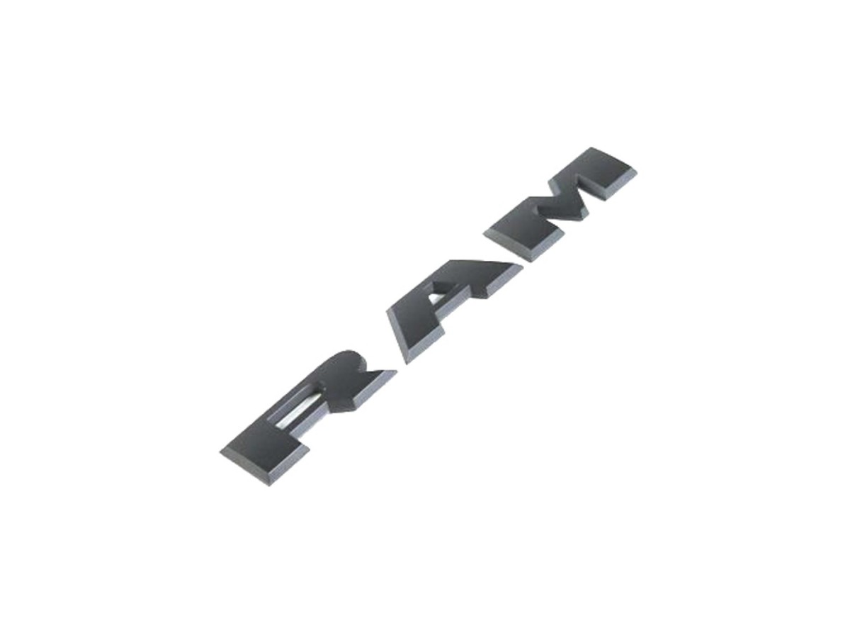 Mopar RAM Door Emblem Matte Black Passenger Side - 68366992AB