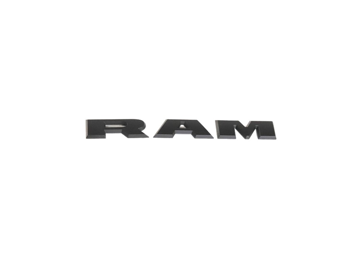 Mopar RAM Door Emblem Matte Black Passenger Side - 68366992AB