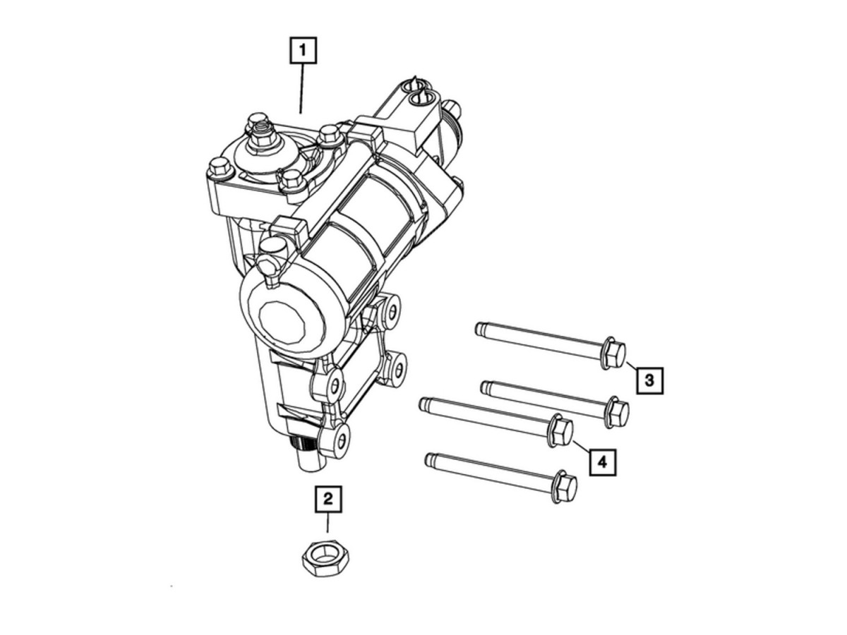 Authentic Mopar Steering Upgrade 4 Door Diesel Engine