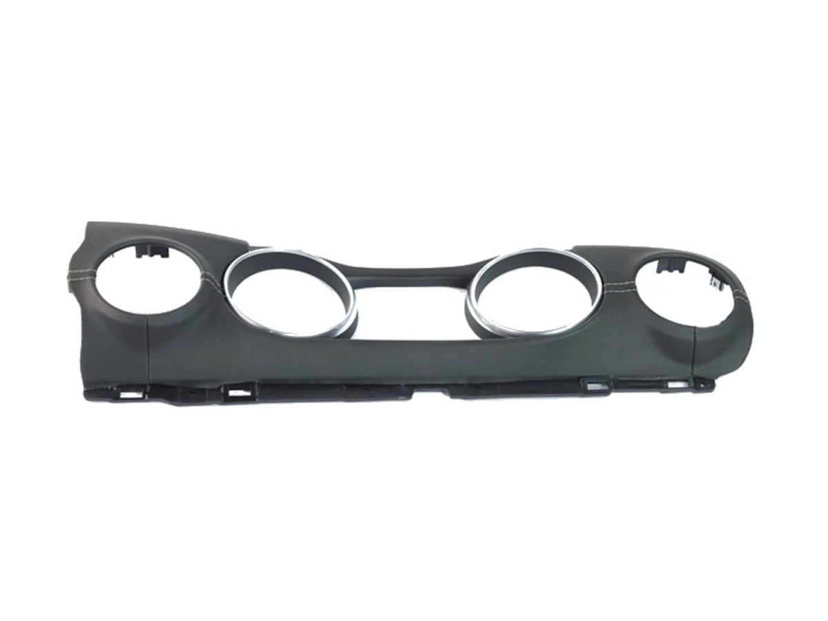 Mopar Dashboard Panel Trim Kit Black Leather & White Stitching