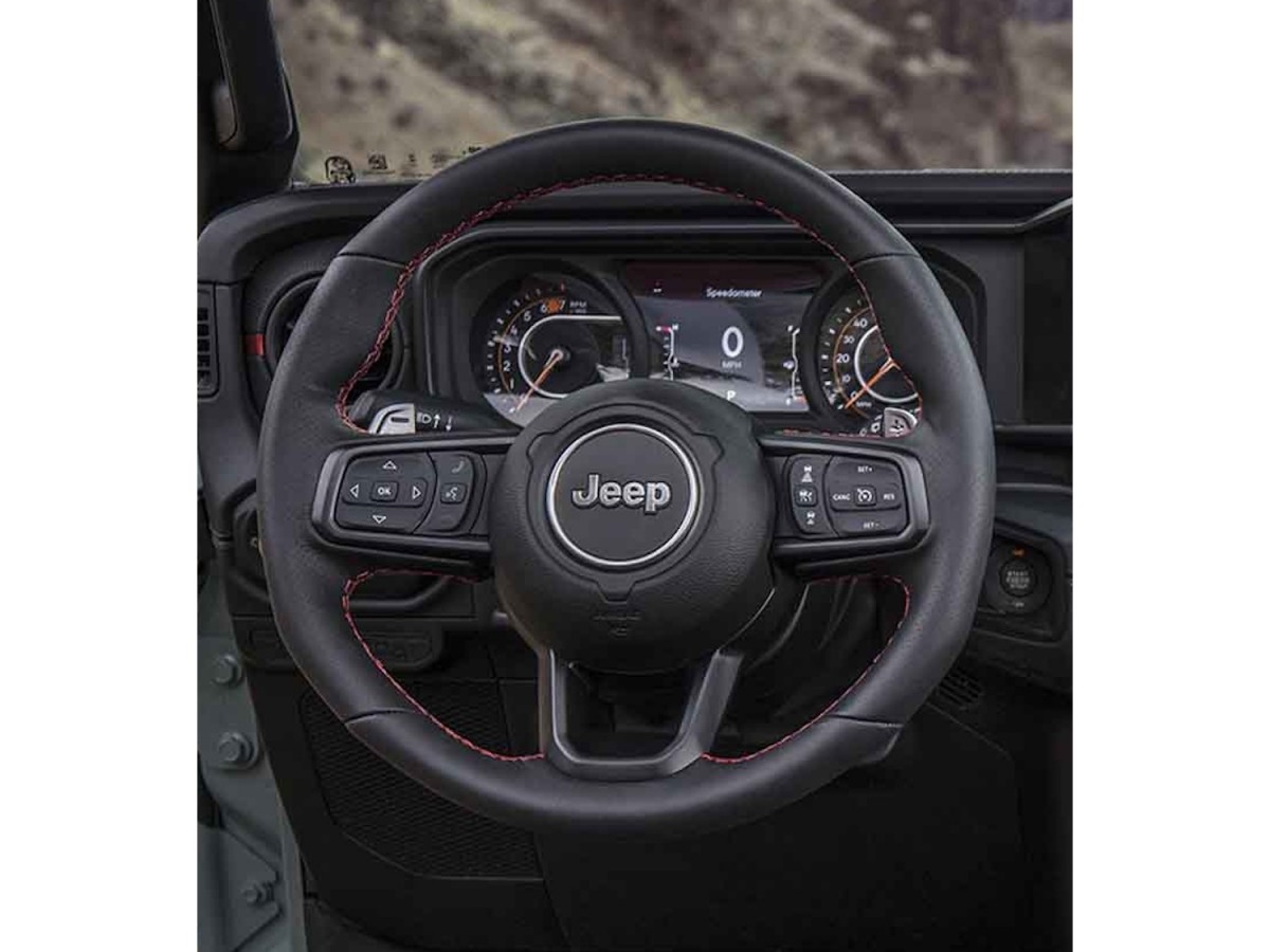 Mopar Rubicon 392 Steering Wheel Upgrade Heated Perforated Black