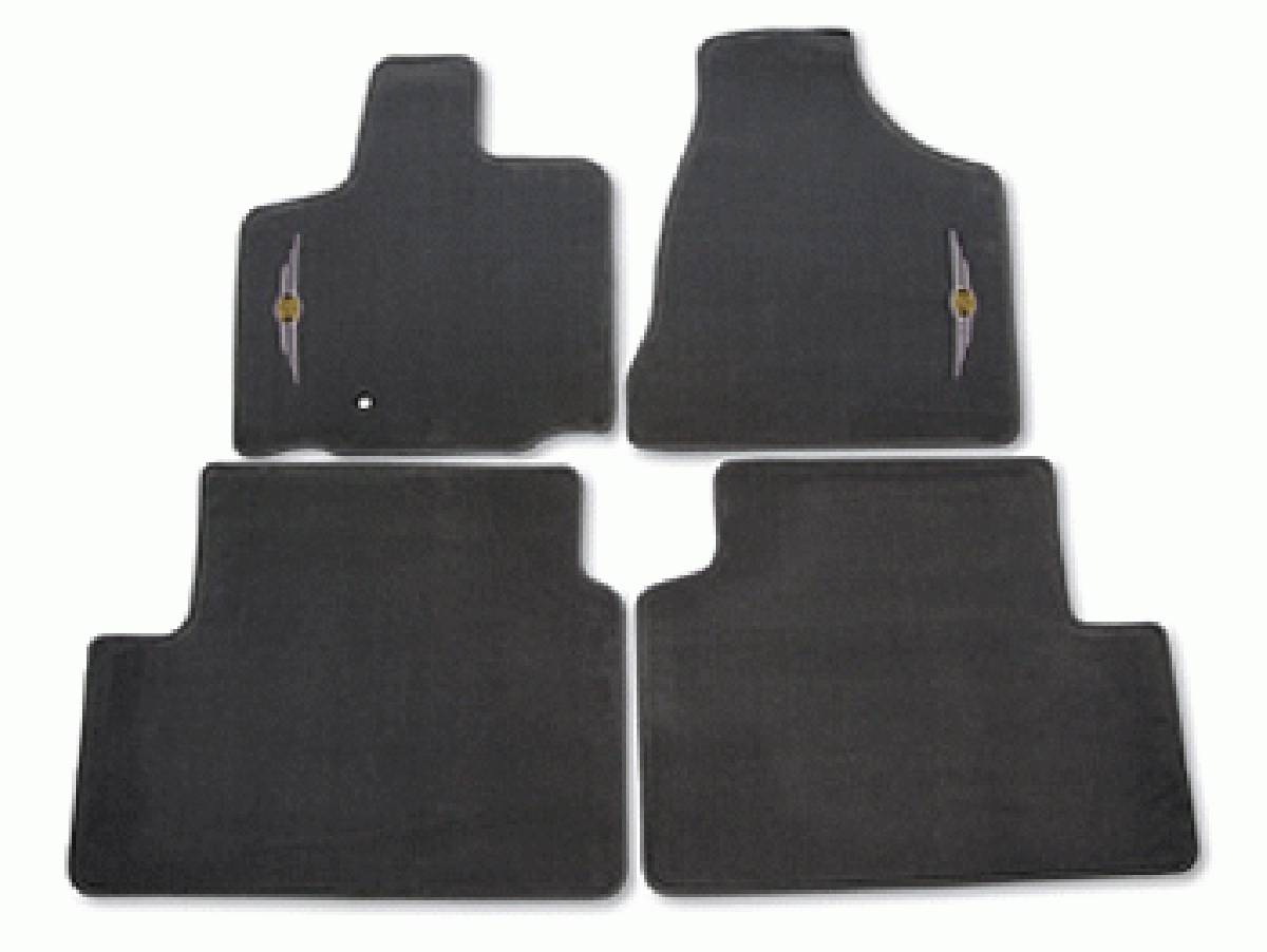 Mopar Floor Mats Carpeted First & Second Row Medium Slate Gray ...