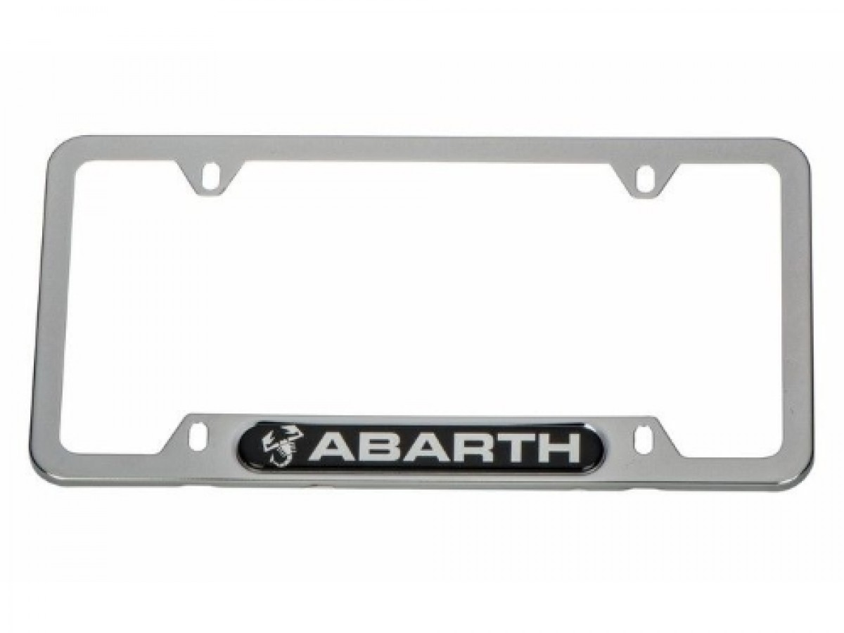 Abarth license plate store frame