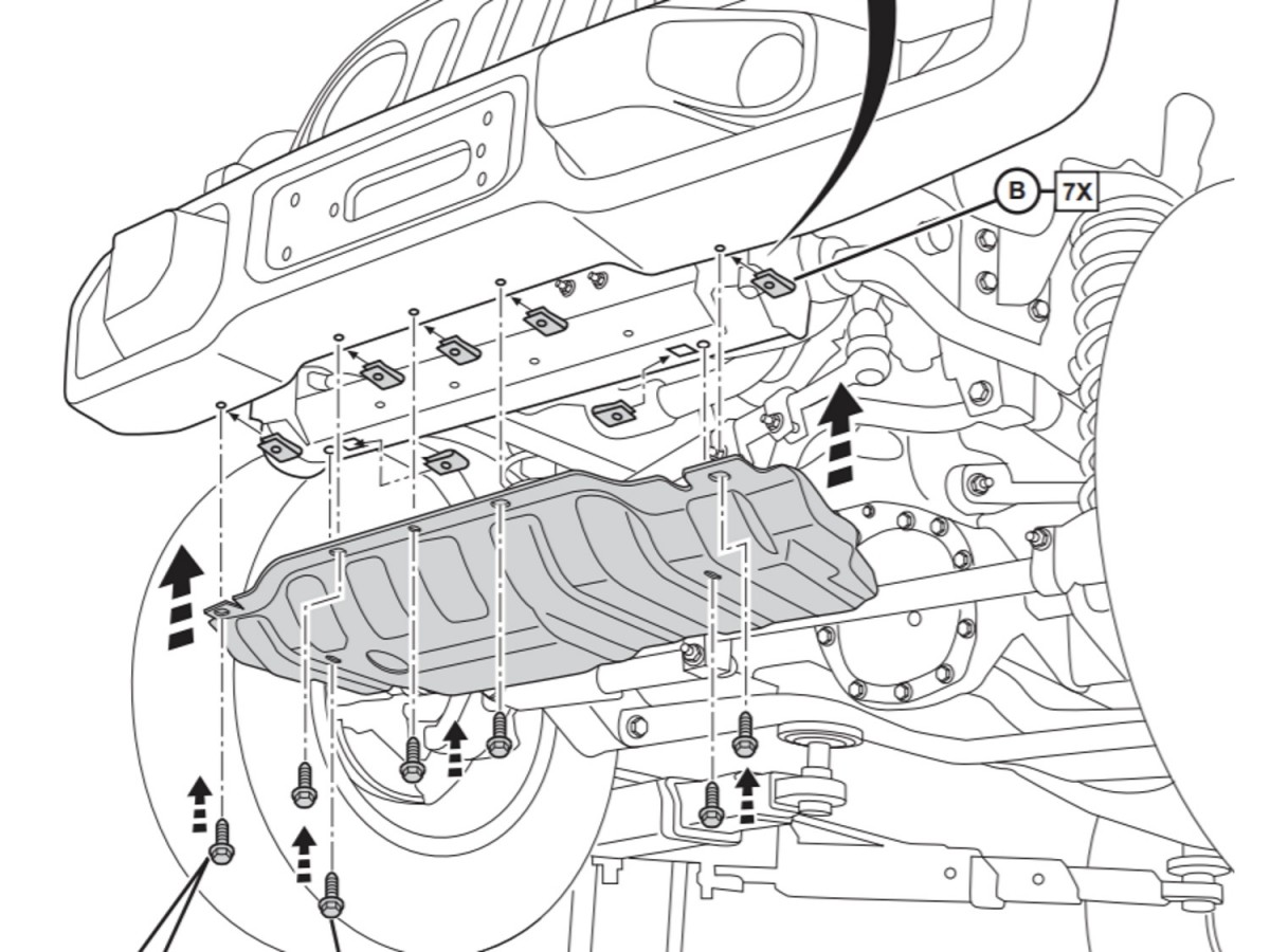 Authentic Mopar Front Skid Plate 82214330 Mopar Online Parts