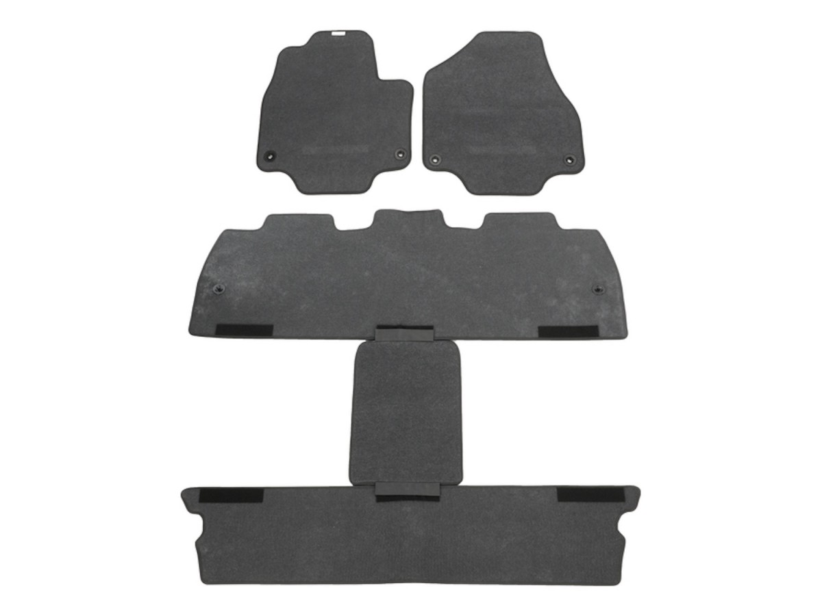 Mopar Floor Mats For Gasoline Powertrain Black With Chrysler Logo First ...
