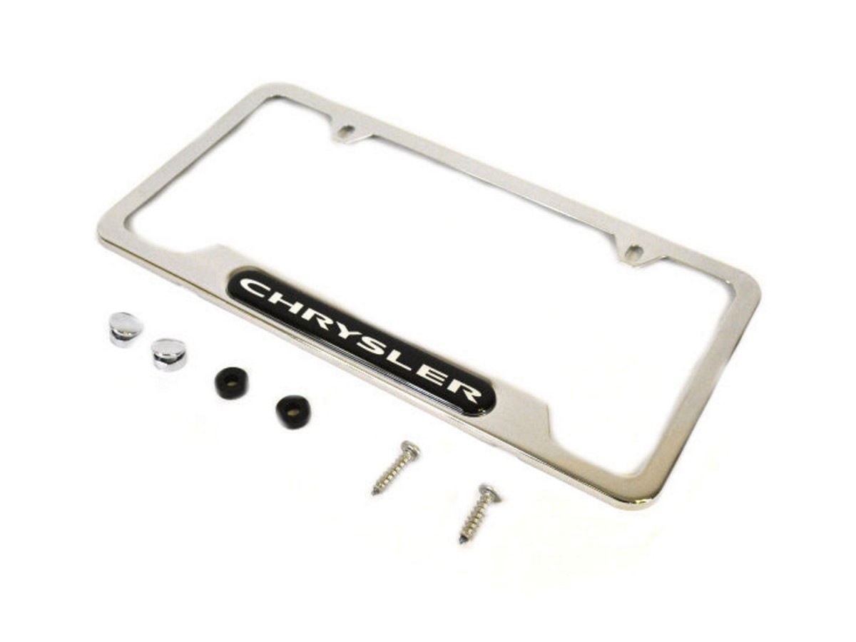 Mopar Plate Frame Polished Chrysler Logo - 82214873 | Mopar Online Parts