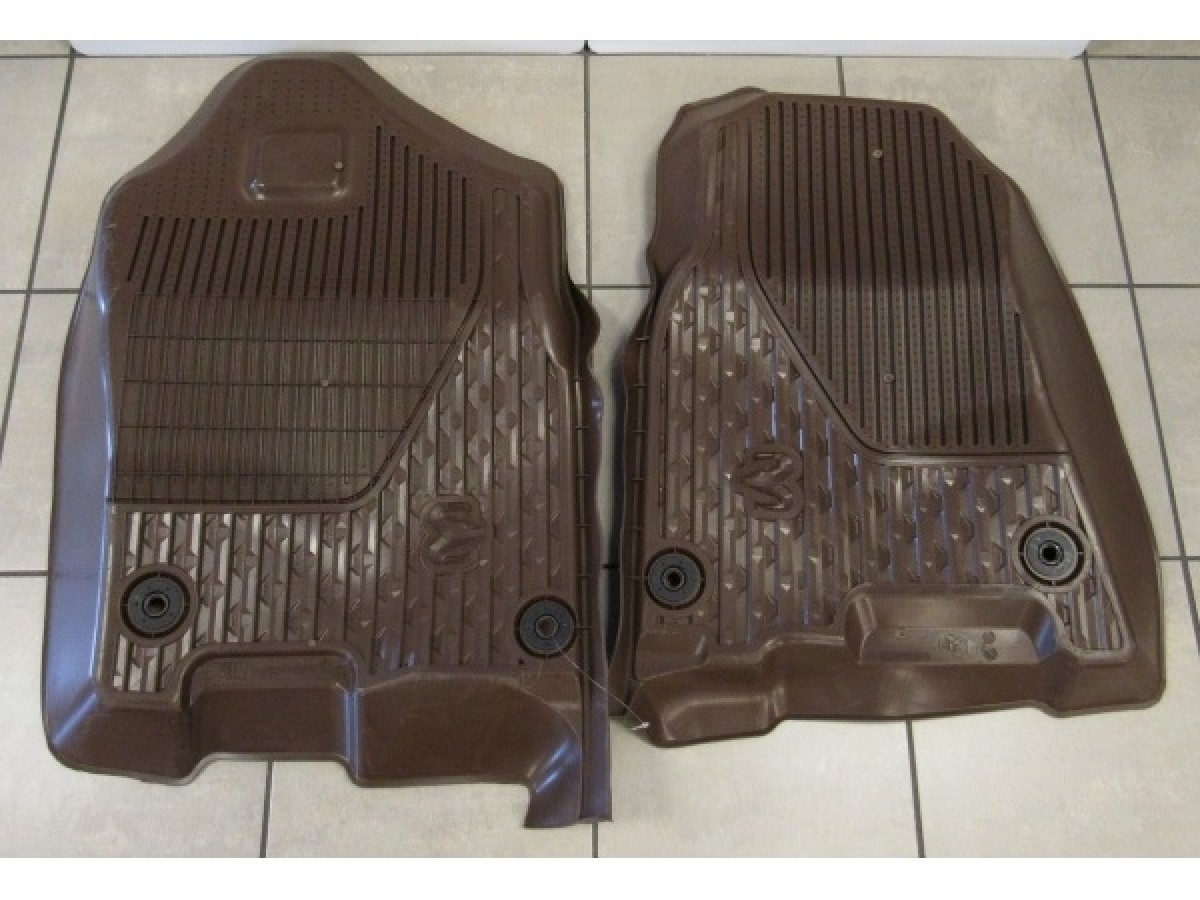 Mopar All-Weather Slush Mats Crew Cab Brown - 82215320AD | Mopar