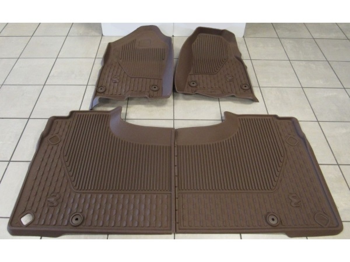 MAさ　 Mopar All-Weather Slush Mats Crew Cab Brown - 82215320AD | Mopar