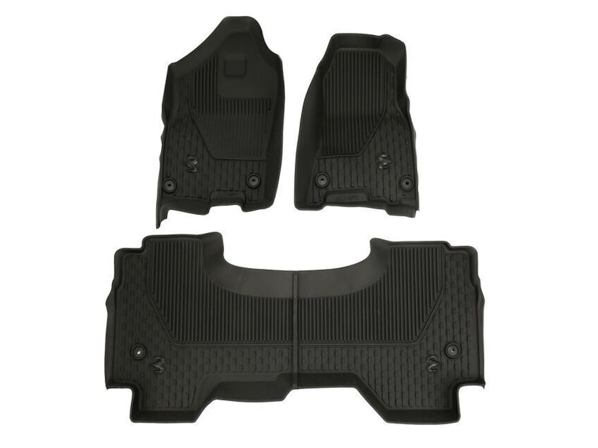 Mopar All-Weather Slush Mats Quad Cab Black - 82215323AD | Mopar