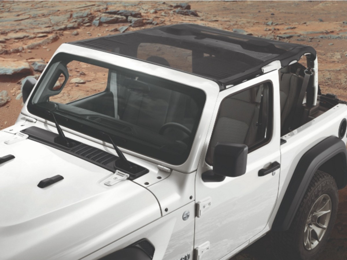 Mopar Sun Bonnet - 2 Door - Black Mesh - 82215389AC | Mopar Online
