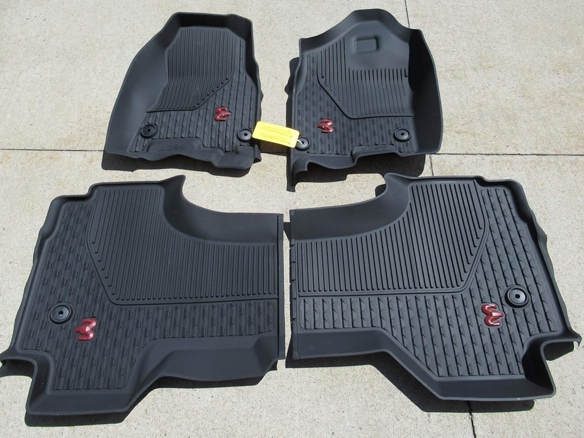 Mopar All-Weather Slush Mats Quad Cab Black Rebel - 82215421AD