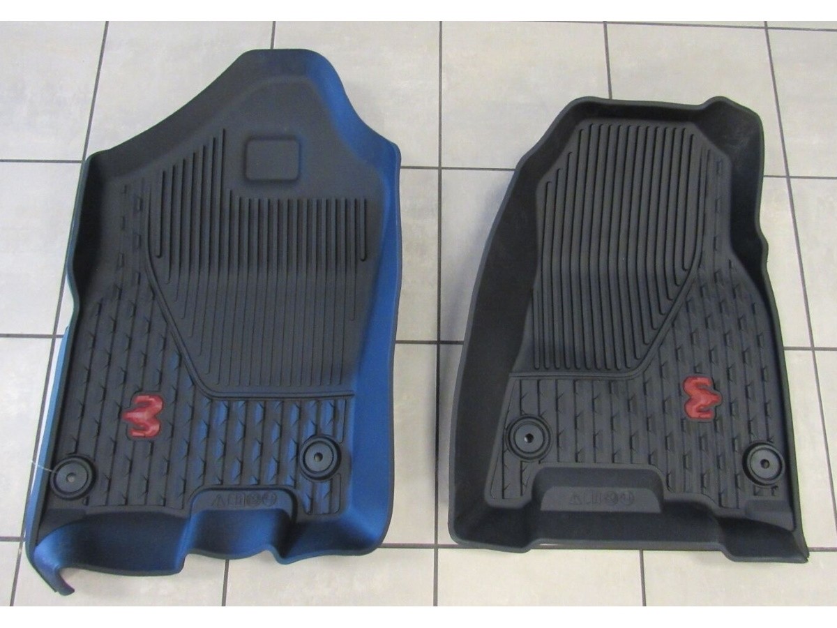 Mopar All-Weather Slush Mats Crew Cab Rebel Black - 82215422AD | Mopar ...