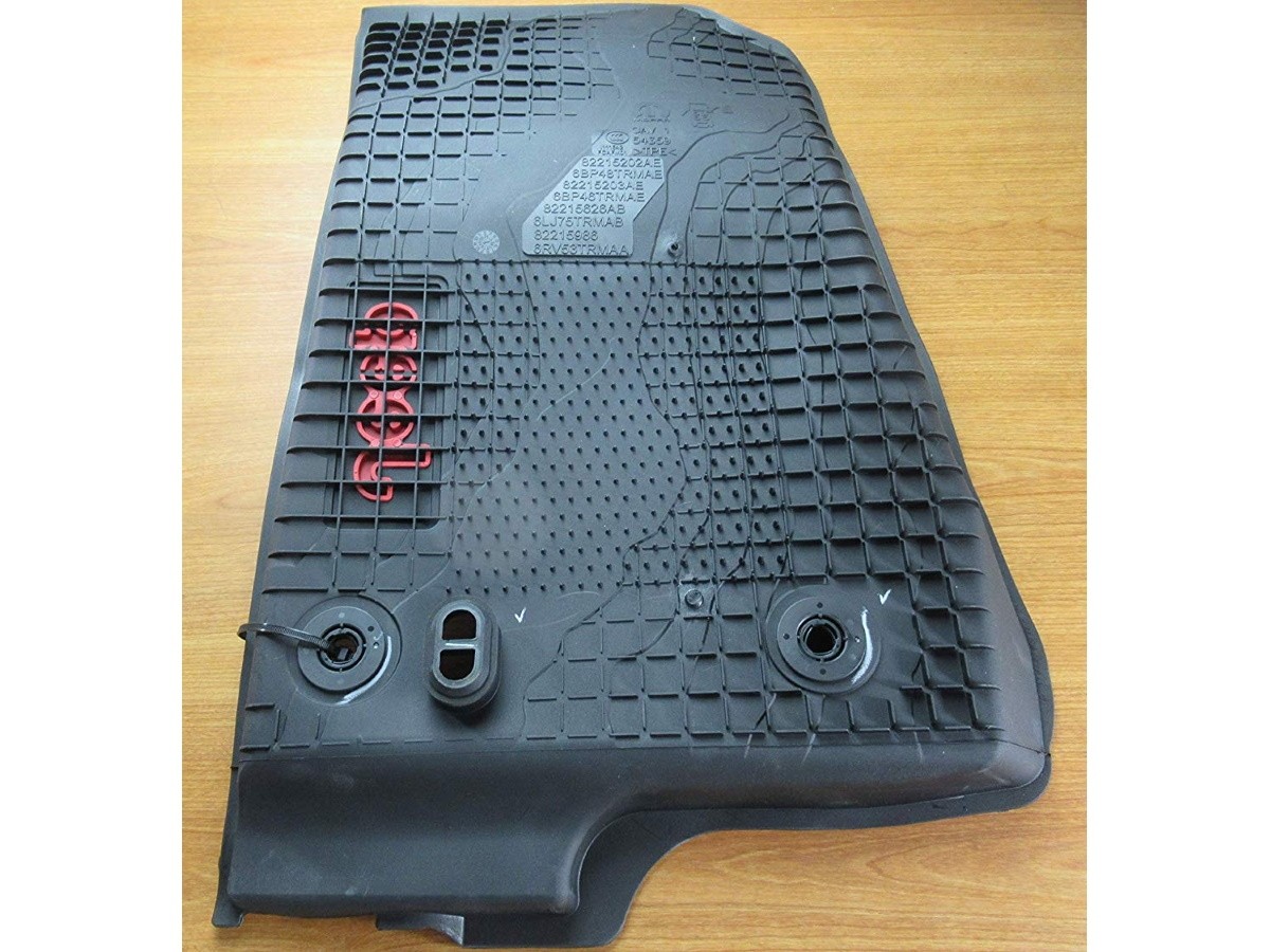Mopar All Weather Rubber Mats Kit Of Four For Front And Rear Black