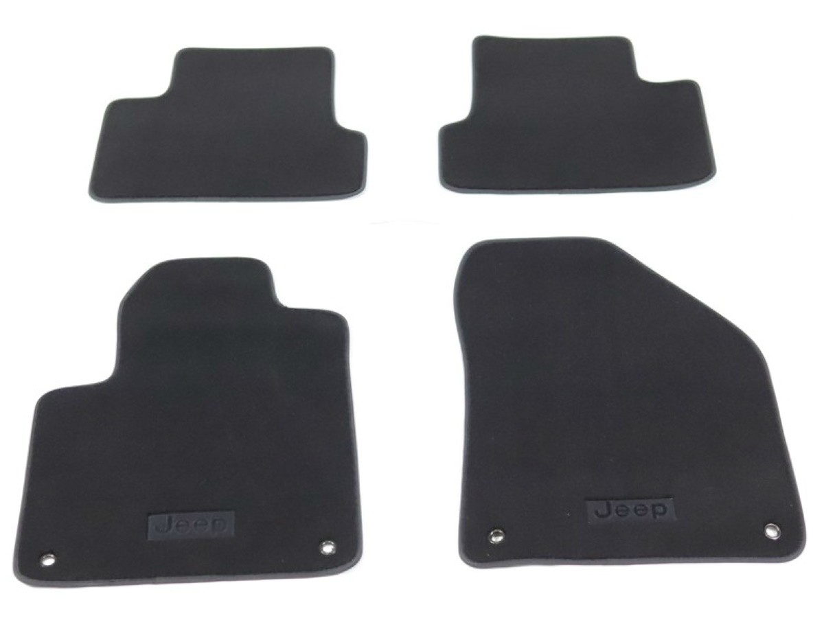 Authentic Mopar Floor Mats Carpeted Jeep Logo 82215685ab Mopar Online Parts