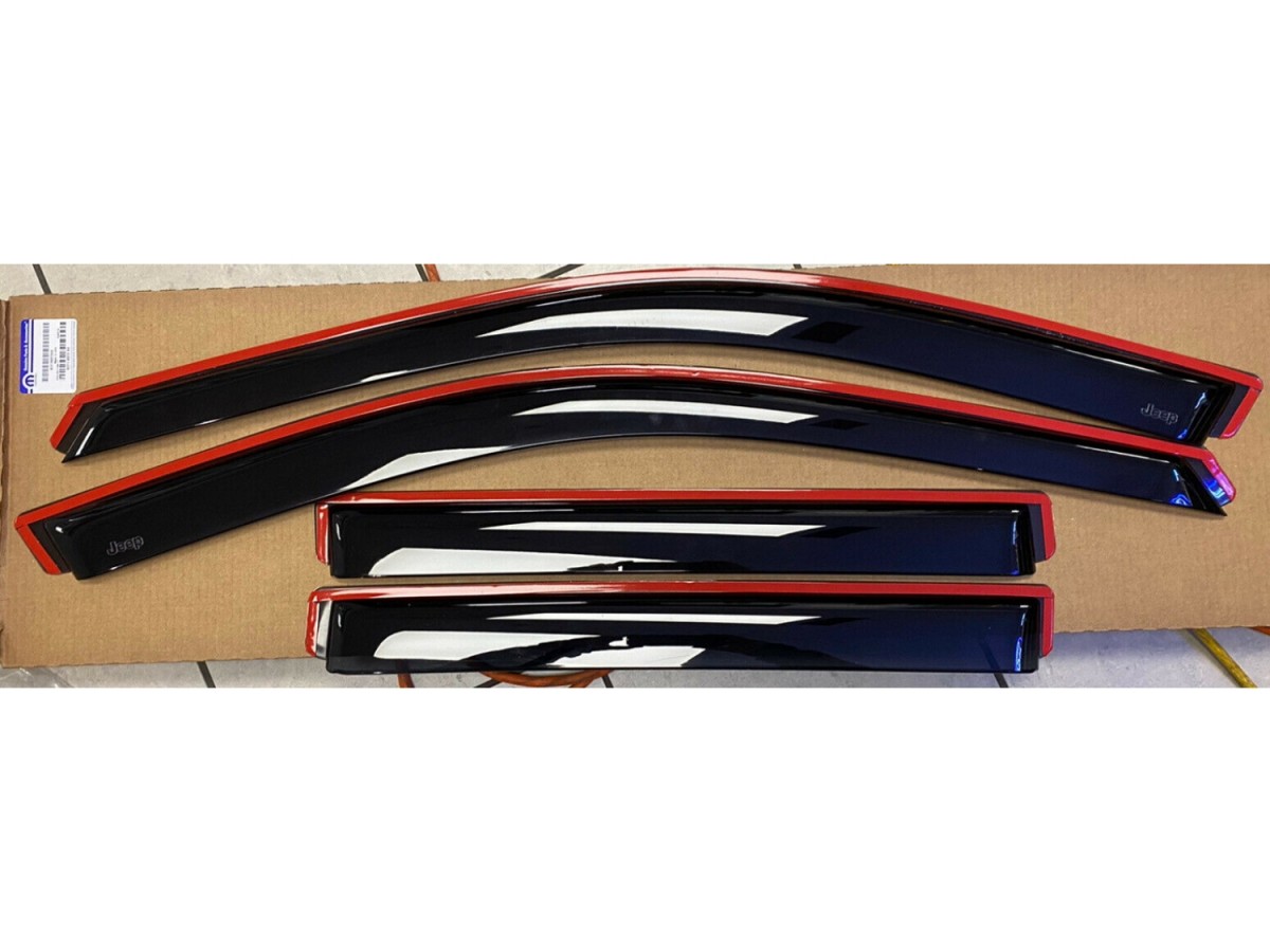 Genuine Mopar InChannel Side Window Air Deflectors Tinted For Two Row