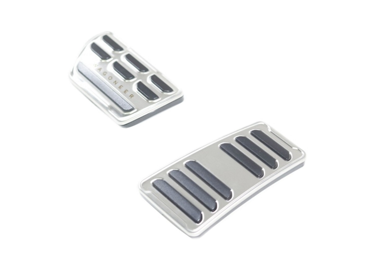 Authentic Mopar Pedal Cover Kit Stainless Steel With Black Rubber For