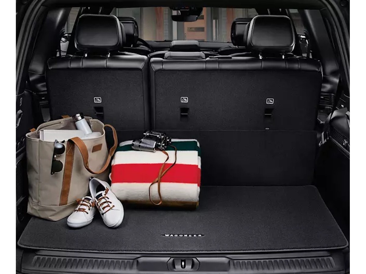 Mopar Carpeted Black Cargo Mat For Grand Wagoneer - 82216179AB | Mopar ...