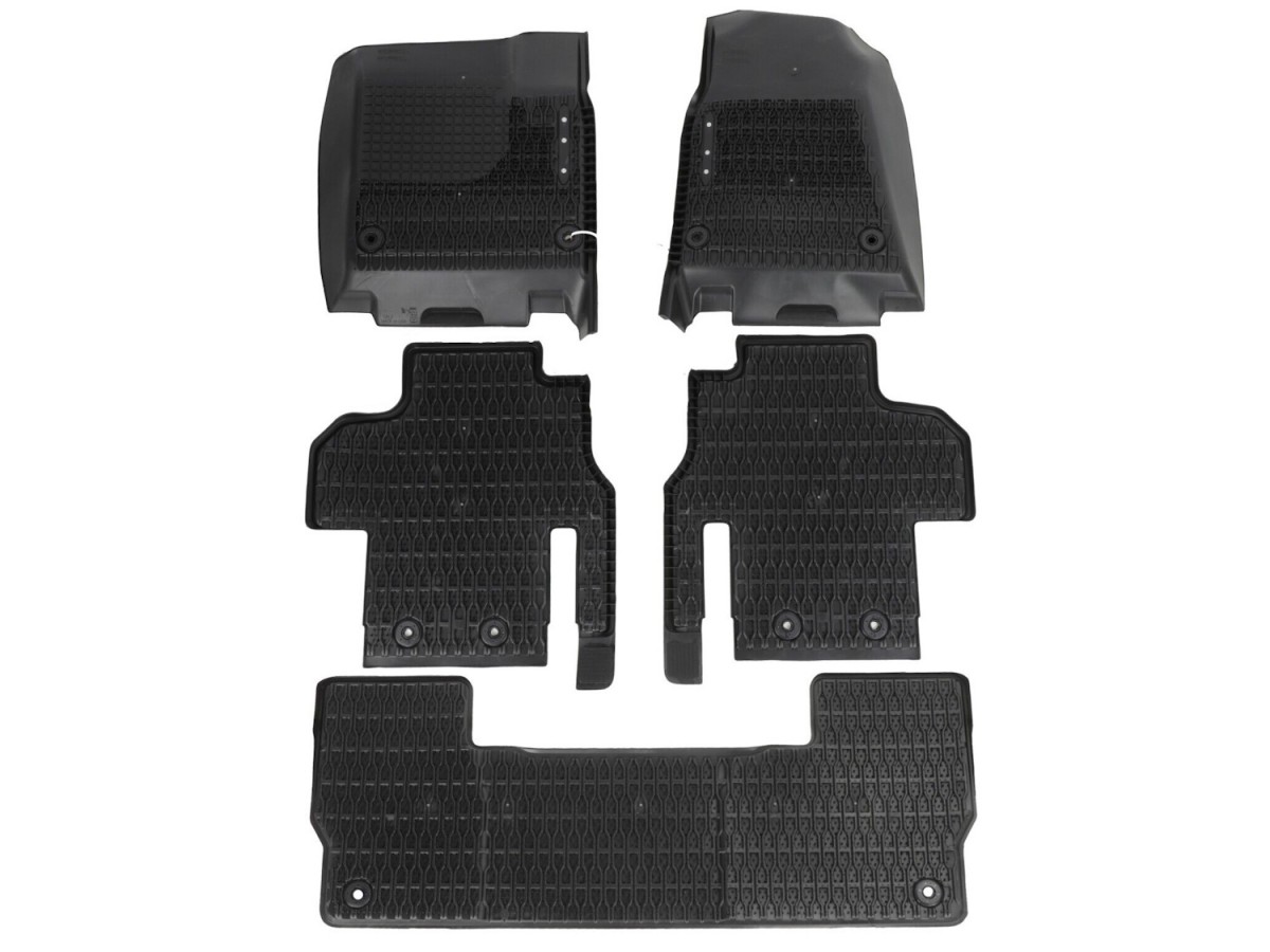 Mopar All Weather Rubber Floor Mats For First Second Third Rows