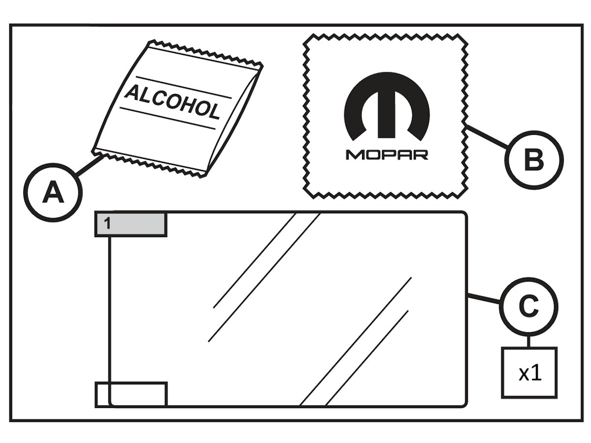 Genuine Mopar Media Center Screen Protector 8.4 | Mopar Online Parts