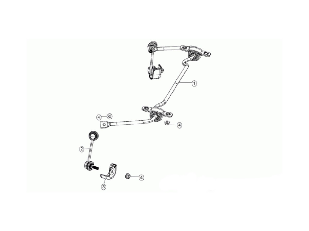 Mopar Sport Rear Sway Bar Kit - DDREARSWYBARKIT | Mopar Online Parts