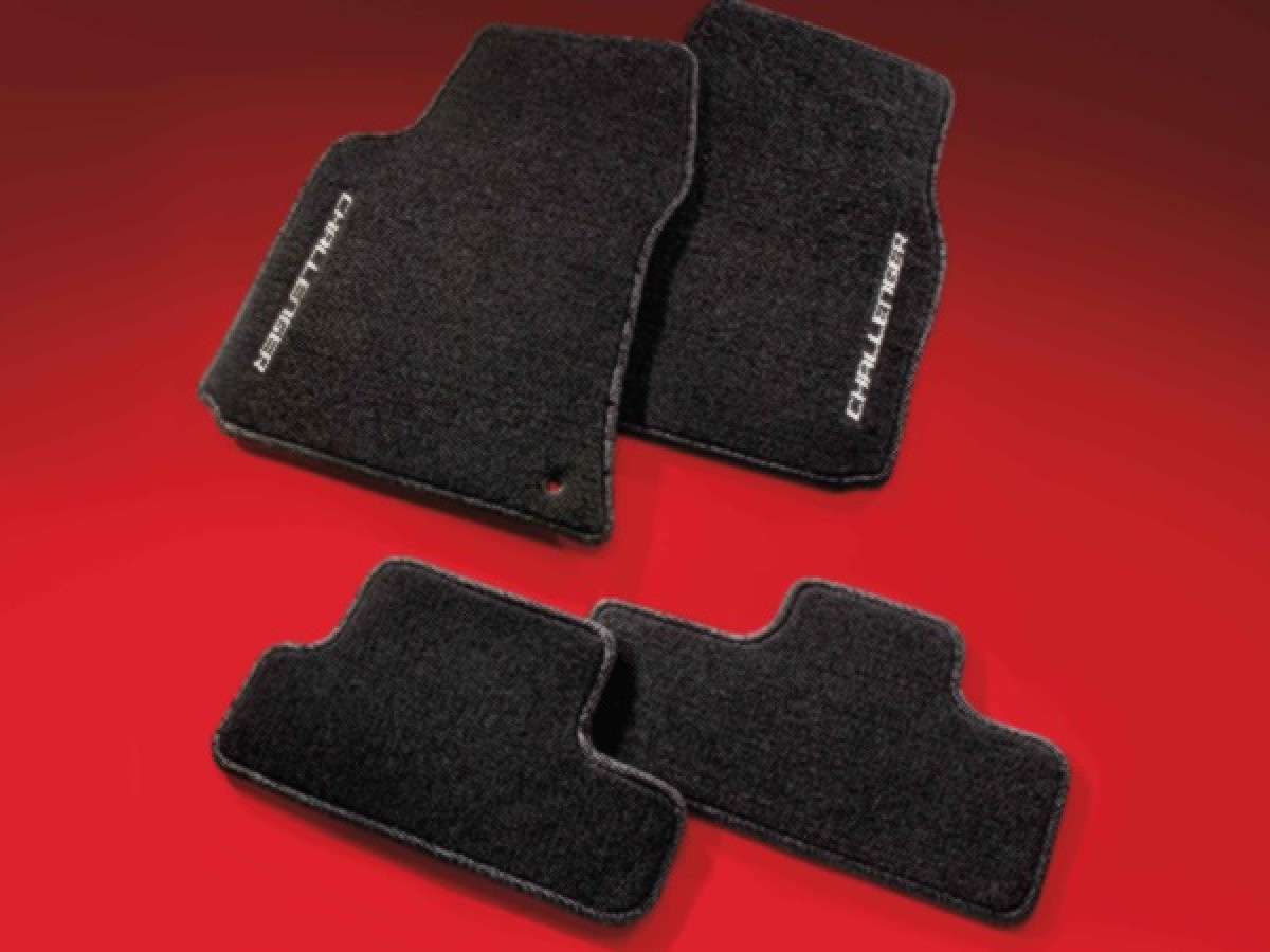 CHALLENGER デッキフロアマット Mopar Floor Mats Carpeted Dark Slate Gray - 82212853 | Mopar