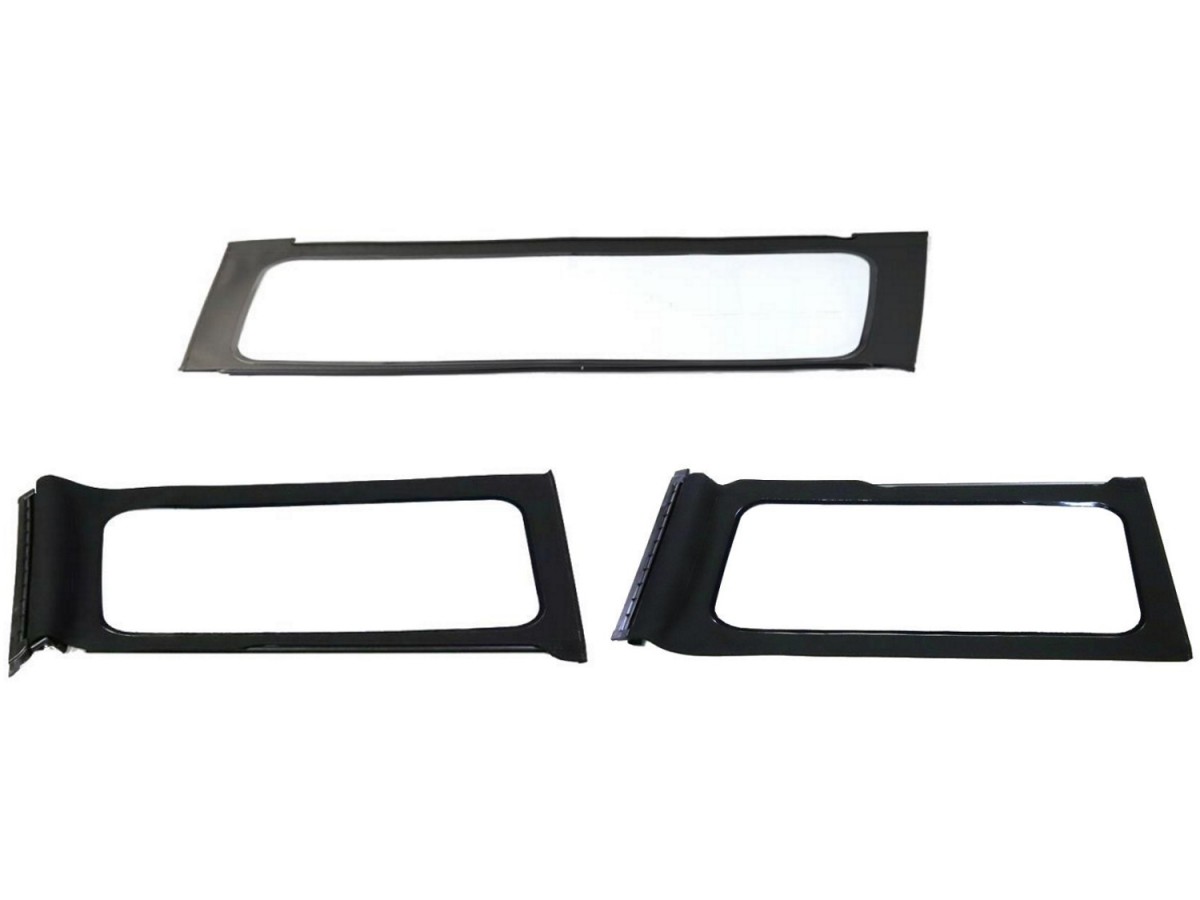 Mopar Replacement Window Set For 2 Door Premium Black Soft Top Clear ...