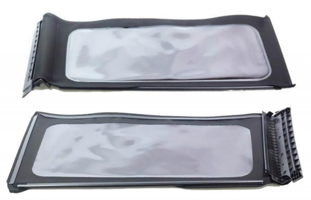 Mopar Replacement Window Set For 2 Door Premium Black Soft Top Tinted ...
