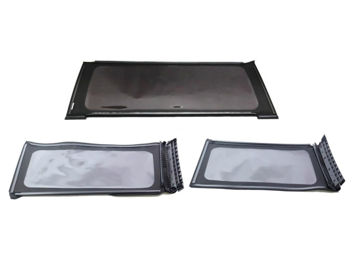 Mopar Replacement Window Set For 2 Door Premium Black Soft Top Tinted ...