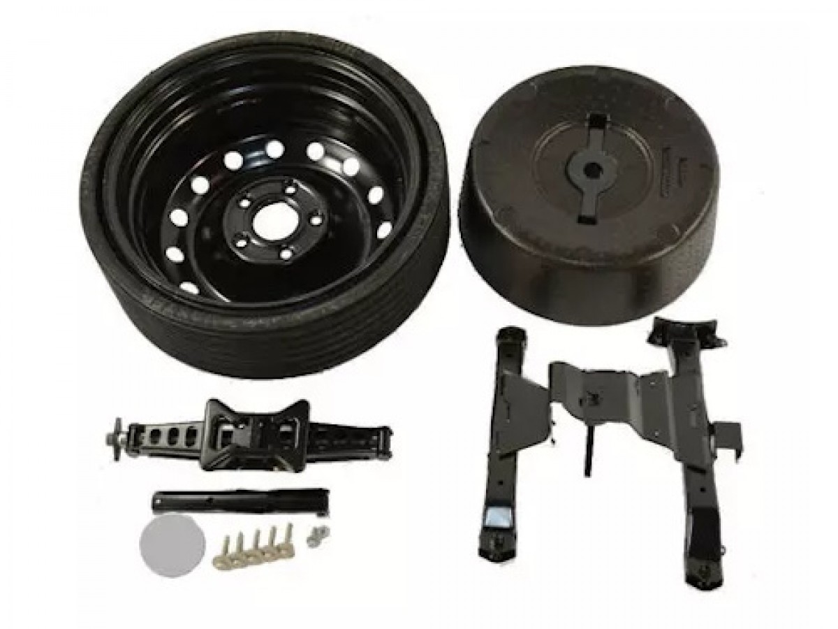 Authentic Mopar Spare Tire Kit With Black Trim Panel 