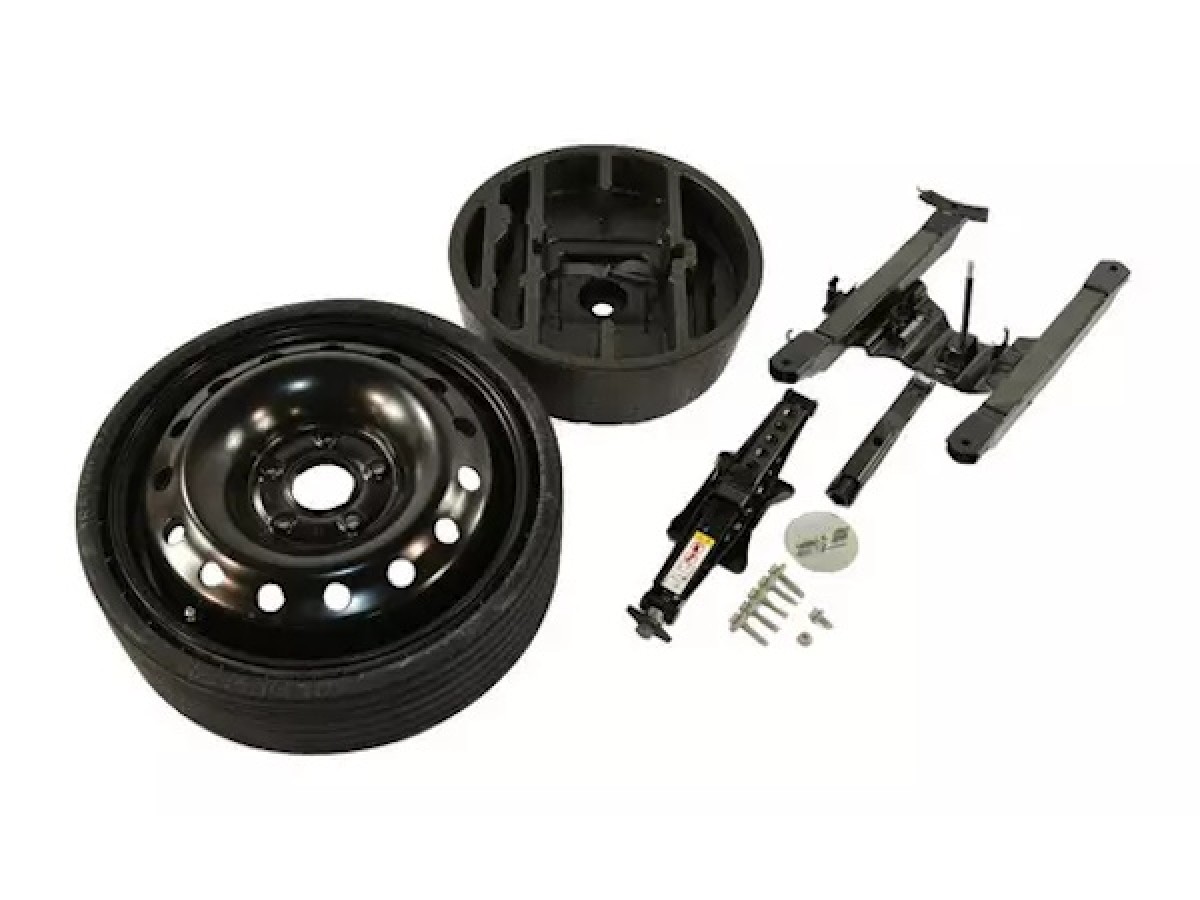 Authentic Mopar Spare Tire Kit With Black Trim Panel 
