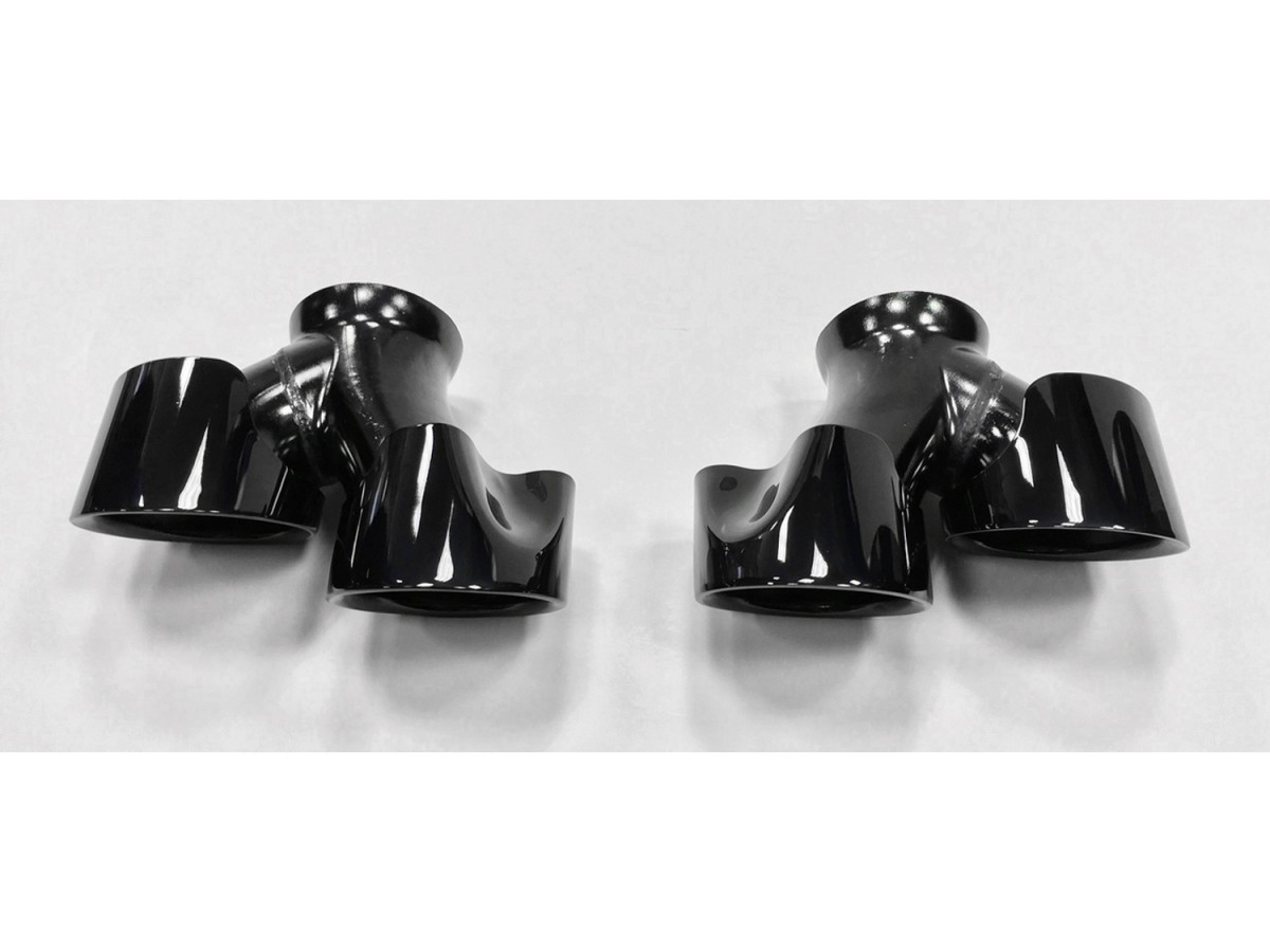 Authentic Mopar Trackhawk Exhaust Tips Black Set Of Two