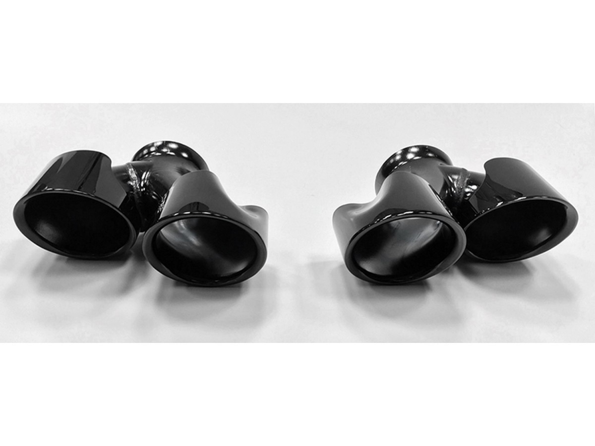 Authentic Mopar Trackhawk Exhaust Tips Black Set Of Two WKBLKEXHTIPS